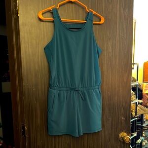All in Motion Blue/Green Jumpsuit Sporty Lightweight